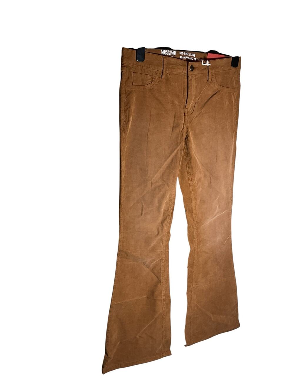 Mossimo Flare Cordroy Womens 10 Brown Denim 5-Pockets High Rise